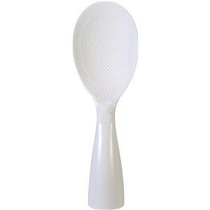 〔120個セット〕 しゃもじ 杓子 約幅66×奥行41×高さ200mm ホワイト ポリプロピレン製 立つんです しゃもじ キッチン 台所