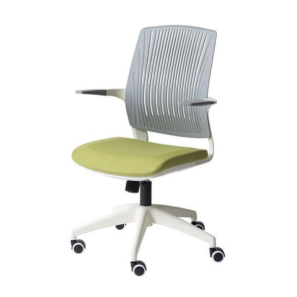 オフィスチェア/椅子 グリーン×ホワイト 組立品オフィスチェア/椅子 グリーン×ホワイト 組立品