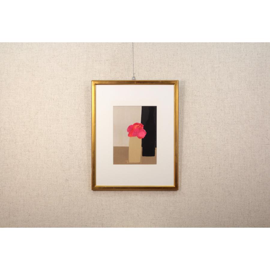 ベルナール・カトラン 「赤い花束」 リトグラフ 版画 絵画 ベルナール・カトラン 「赤い花束」 リトグラフ 版画 絵画