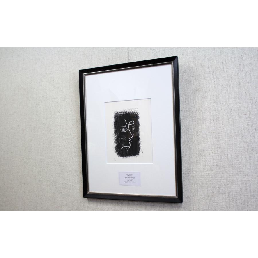 ポイント10倍 ジョルジュ・ブラック『横顔の女性』リトグラフ【真作保証】 絵画 - 北海道画廊
