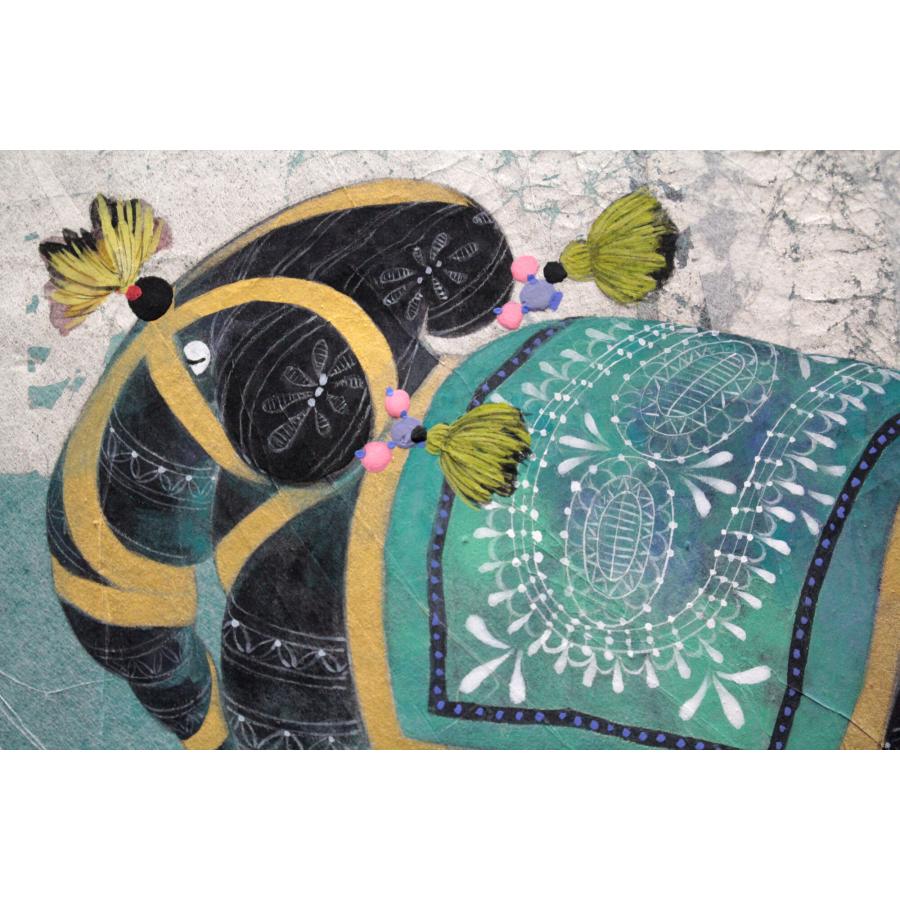岡恵子 「象」 日本画 絵画 - 北海道画廊_2