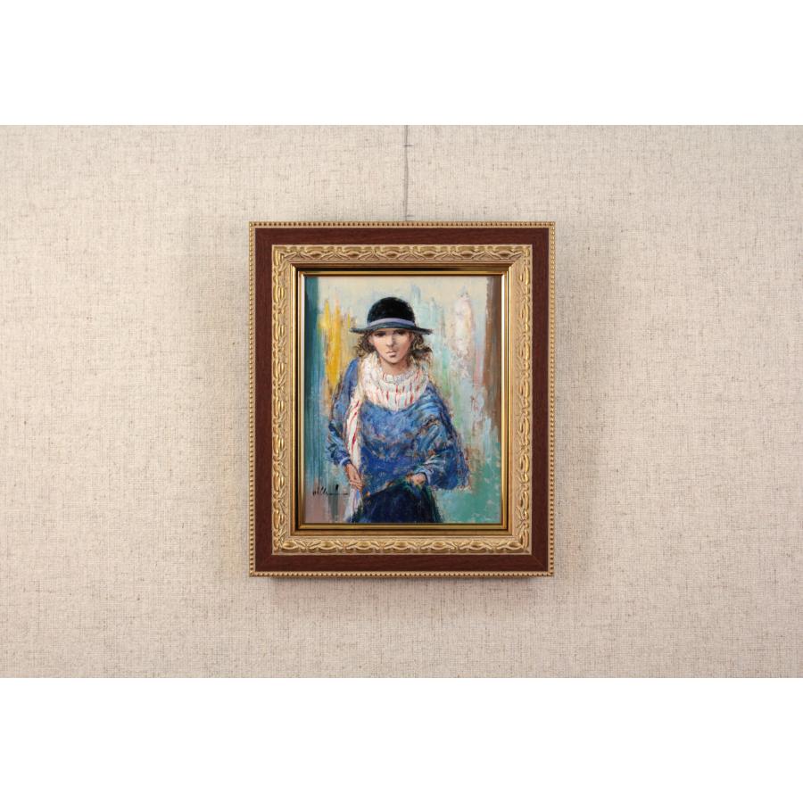 「新商品」に関するプレスリリース 「帽子の女」 碓井正人 油絵・油彩画 北海道画廊 - 絵画 絵画+タペストリー