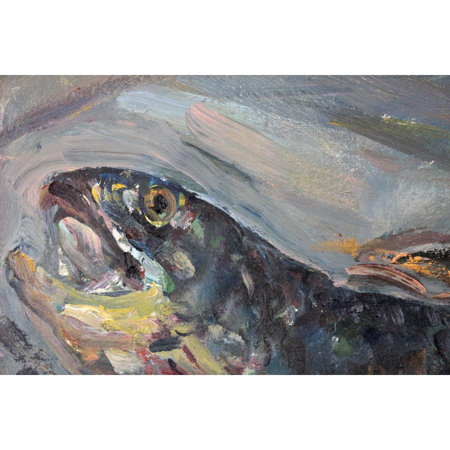 上野山清貢 「魚」 油絵・油彩画 絵画 - 北海道画廊 : 北海道