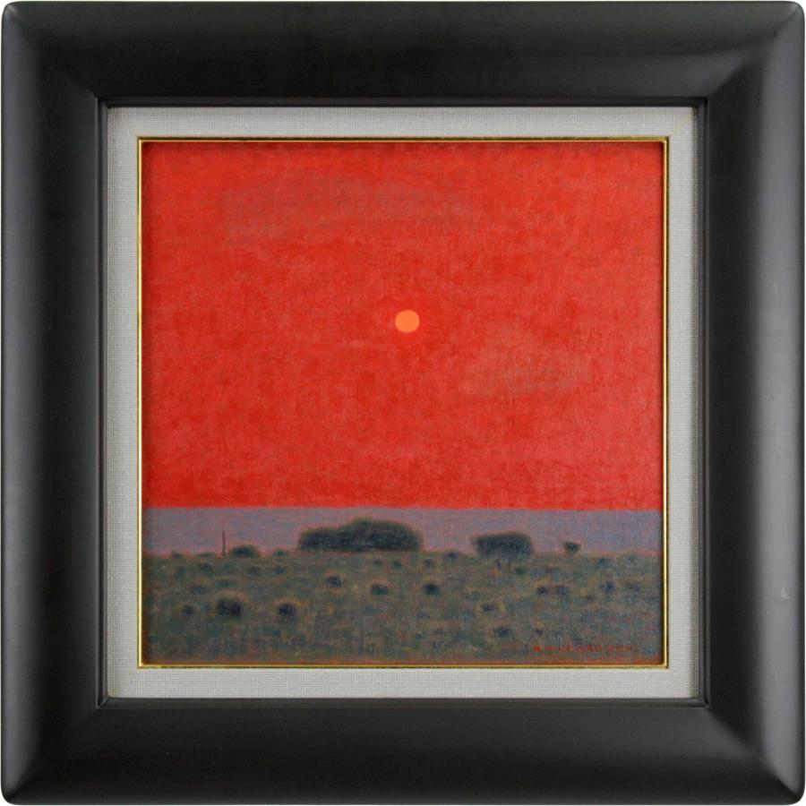越智紀久張 「朱の景」 油絵・油彩画 絵画 - 北海道画廊 : 北海道画廊