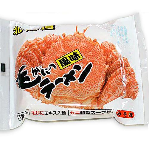 毛がにの風味ラーメンみそ味 1食入り 北海道 お土産 おみやげ かに