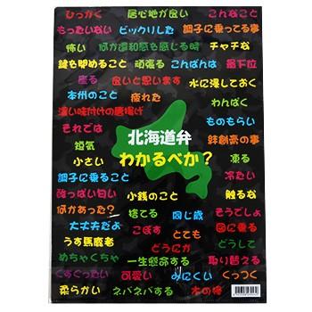 北海道方言クリアファイル A4 クリアファイル 北海道 お土産 おみやげ