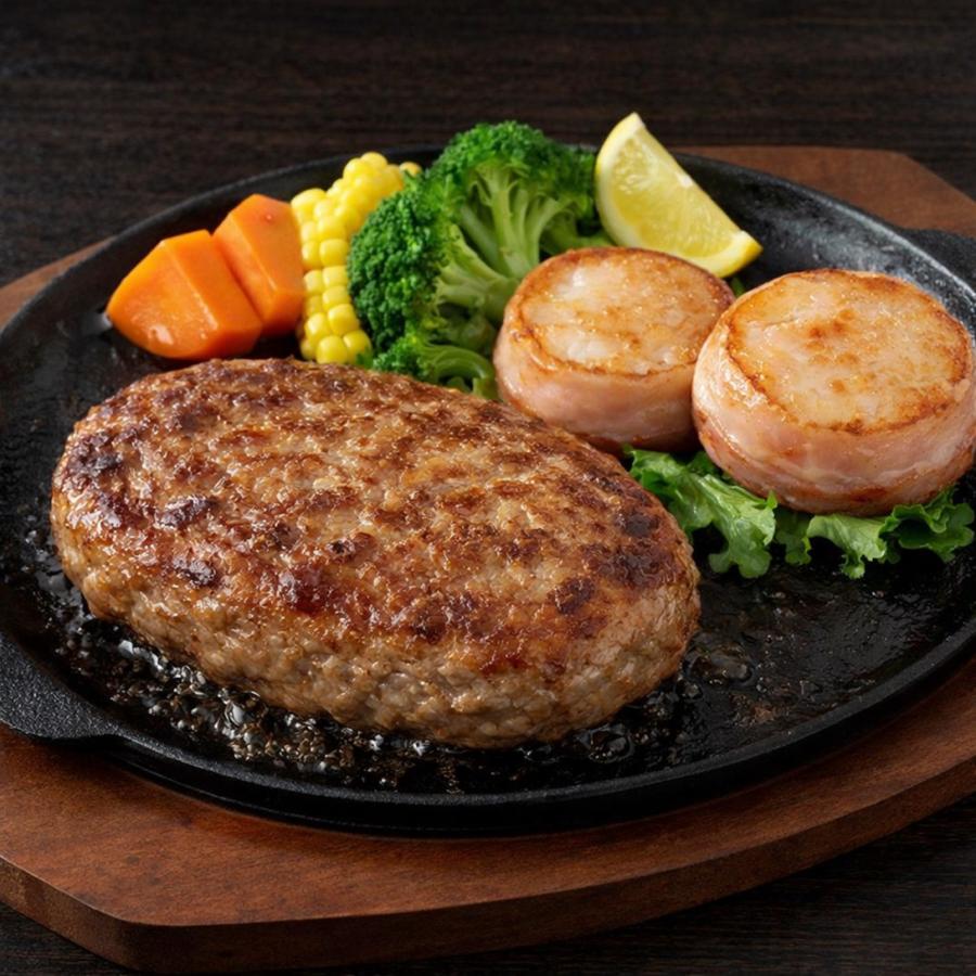 宗谷岬牧場ハンバーグ＆帆立ステーキ セット 計2パック : 北海道めし