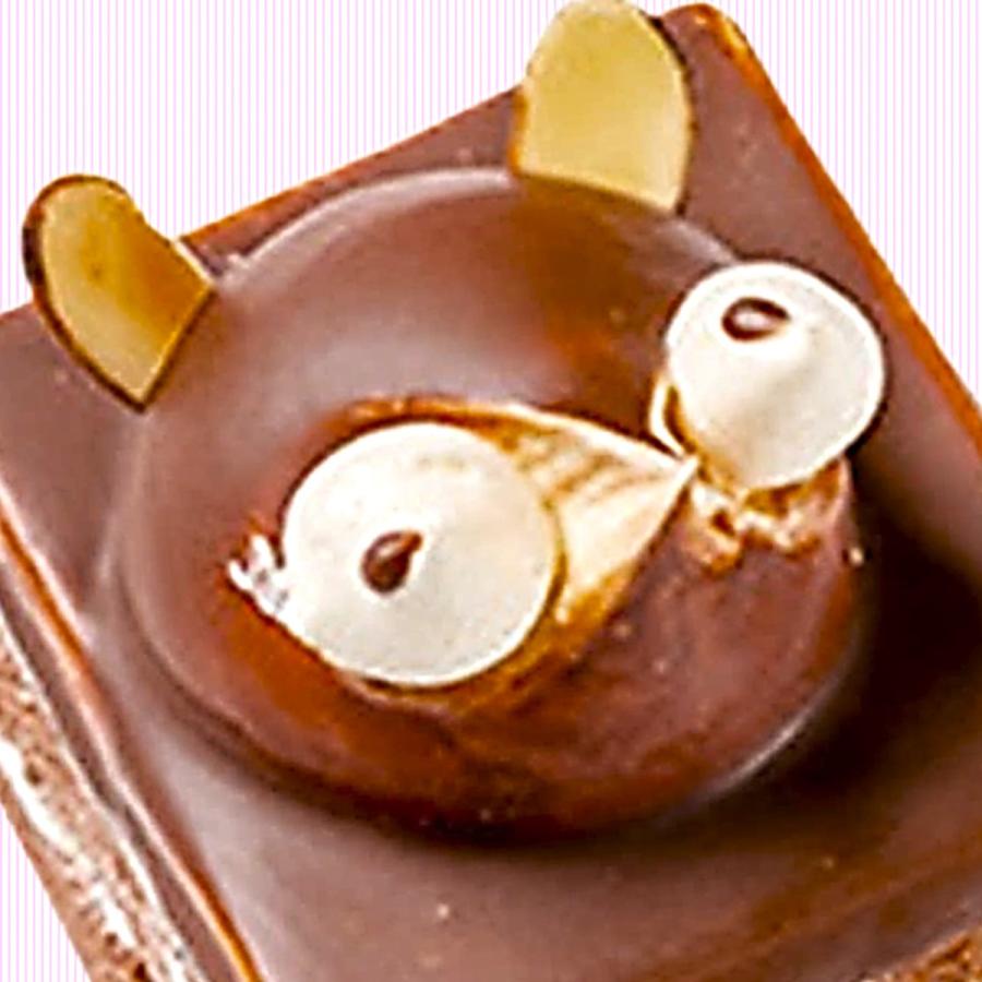 【たぬきケーキ】ショート/ブラック(=ナチュラルブラック) 北海道滝川市 花月堂松尾製菓のたぬきケーキ「タヌキショート」です