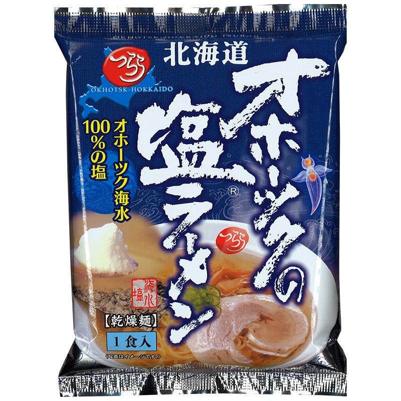 ＜送料込＞つらら オホーツクの塩ラーメン 乾燥麺１食入り×1袋 ゆうパケット配送 代引不可 北海道 お土産  ギフト 人気 お取り寄せ｜hokkaidomiyage