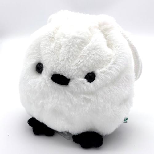 特別送料込＞北海道限定 シマエナガぬいぐるみ巾着 同梱可 お土産 小鳥