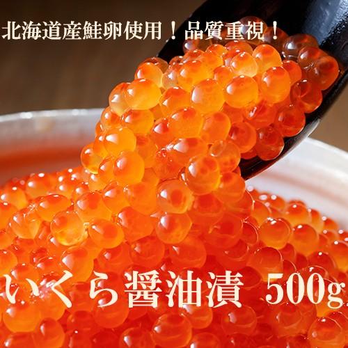 いくら醤油漬け500g(冷凍) : 北海道一直売ヤフー店 - 通販 - Yahoo