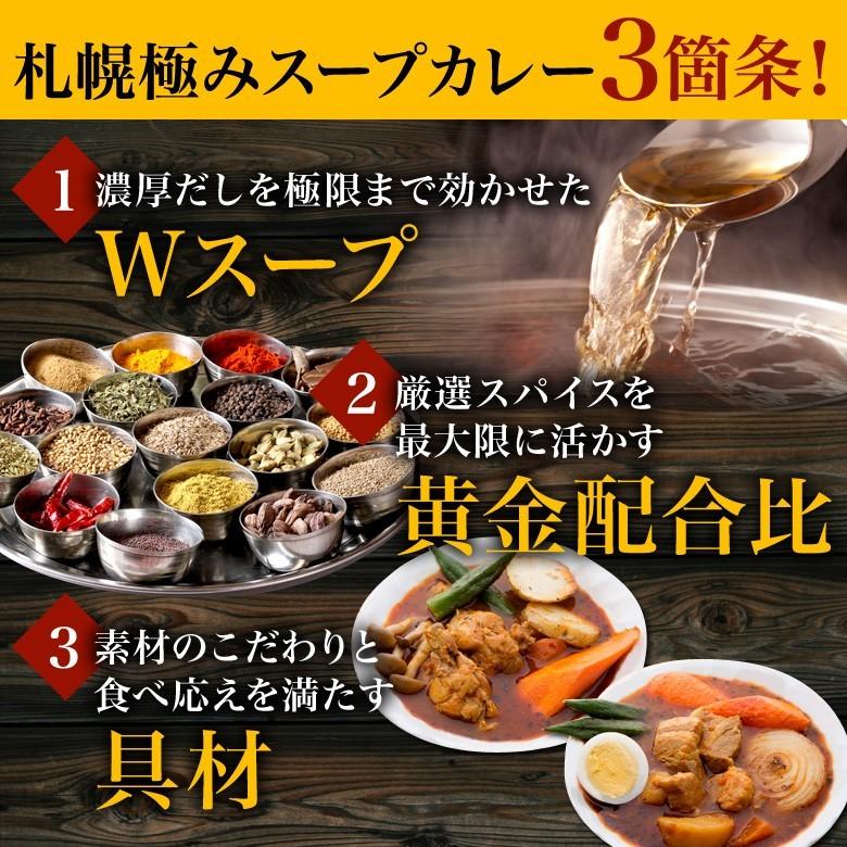 札幌 スープカレー 選べる 4食セット 送料無料   チキン 豚角煮 2種類 北海道 スパイス レトルト｜hokkaimaru｜10