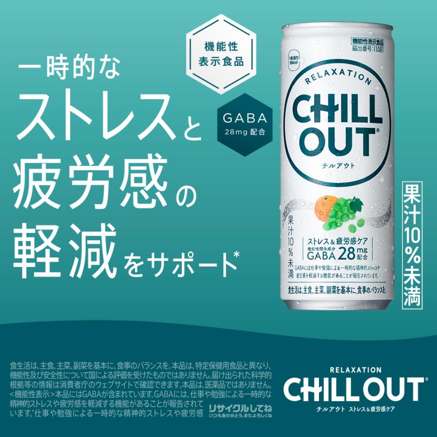 CHILL OUT 250ml×30缶 2箱 CHILLOUT（チルアウト） 30本入り ストレス＆疲労感ケア 250ml 缶 コカ