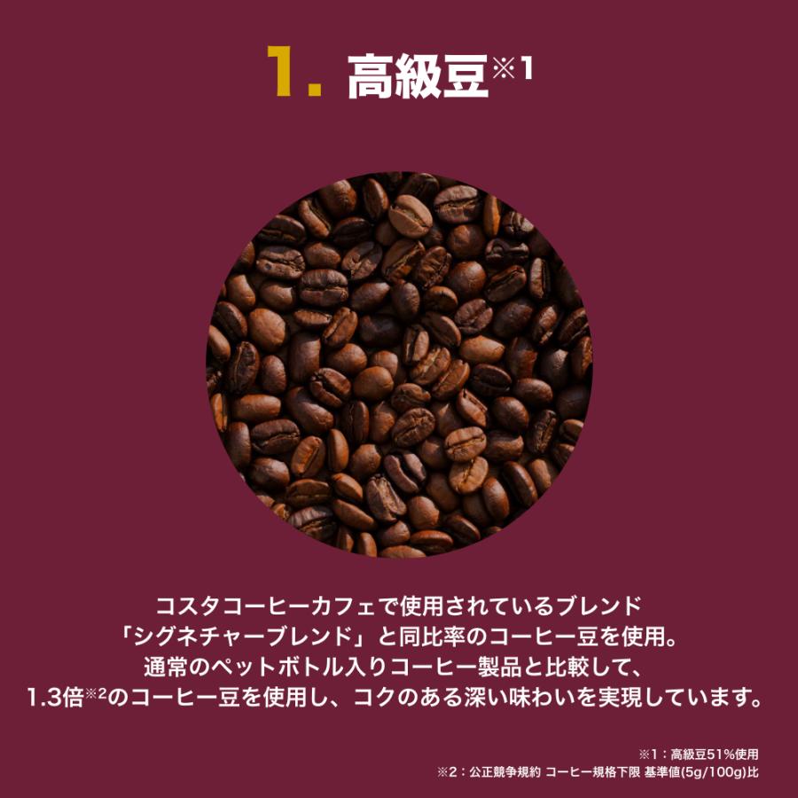 コスタ コーヒー ペットボトル COSTA  プレミアムラテ 265mlPET×48本 送料無料｜hokkkaido｜03