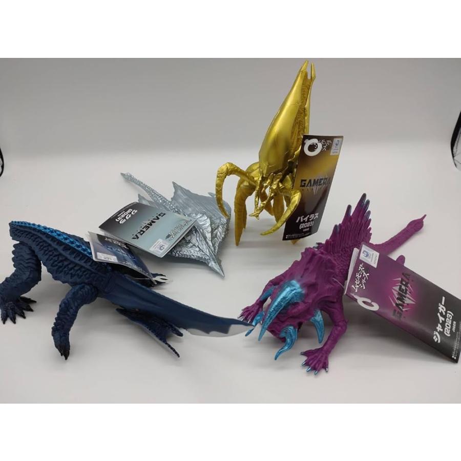 大怪獣　ガメラ　ジャイガー　バルゴン　ジグラ　ジグラ大　ソフビ6体　メンコ付 ムービーモンスターシリーズ 4体セット ジャイガー/ギロン/バイラス