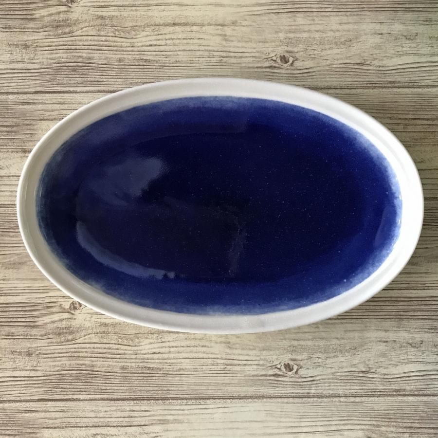 オンラインショップ 食器 楕円皿 22cm ブルー おしゃれ 夜空 オンラインショップ 食器 楕円皿 22cm ブルー おしゃれ 夜空