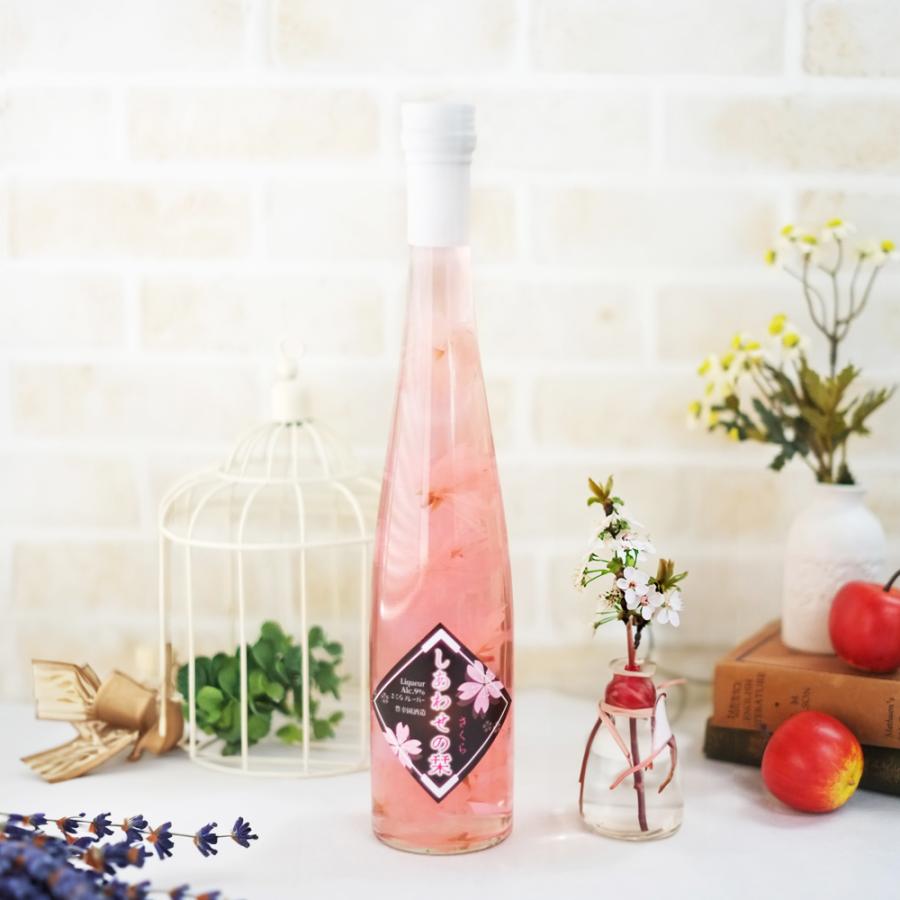 しあわせの栞 さくら　桜の花が華やかに舞うハートフルなお酒  さくら 白ワインベース ギフト プレゼント お酒 カクテル 花 リキュール | ブランド登録なし | 01