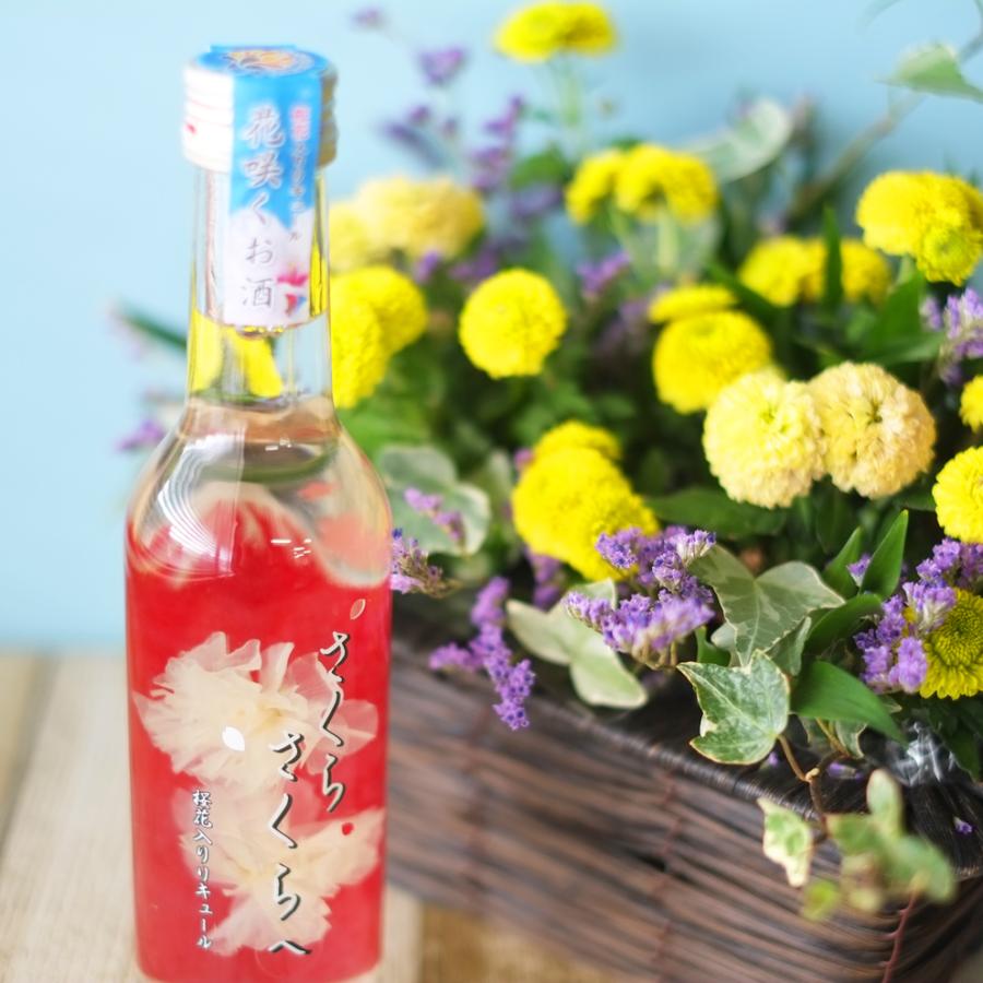 さくらさくらへ　赤富士に桜舞う"和"を感じるリキュール  ピーチ 桃 桜 白ワインベース ギフト プレゼント お酒 カクテル フルーツ 花　リキュール | ブランド登録なし | 02