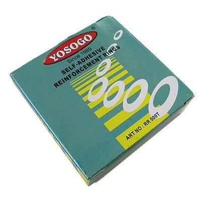ファイル穴・パンチ穴補強シール 透明 1箱500片【6箱パック