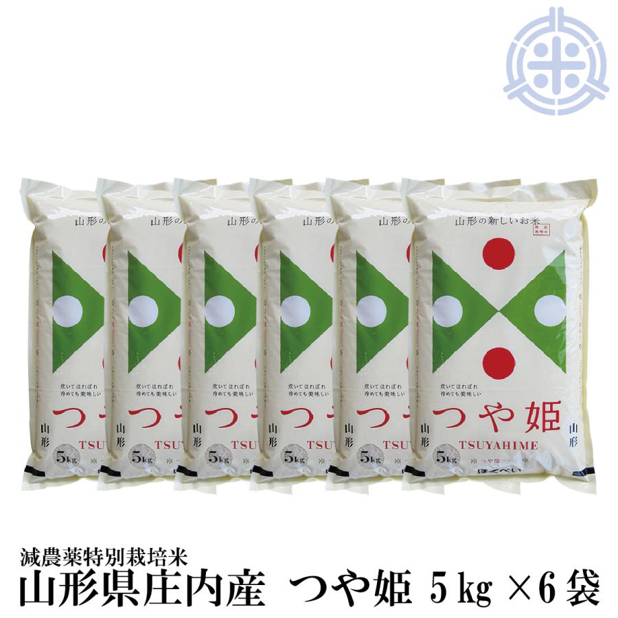 山形県産 つや姫 30kg(５kg×６袋)　令和5年産　白米　特A　減農薬特別栽培米　真空パック対応　送料無料　お米 30kg　米30kg 送料無｜hokubei-shop