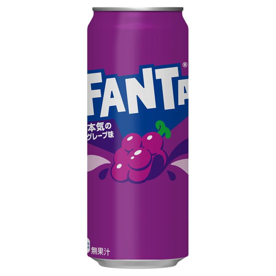 ファンタ グレープ 500ml缶×24本 (2箱まで1送料で発送可能) コカ
