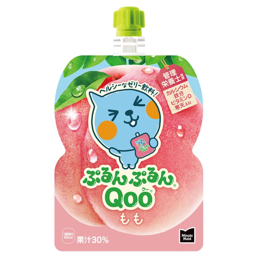 ぷるんぷるんQoo ミニッツメイドQoo もも 125g×6本【5個（30本）まで一