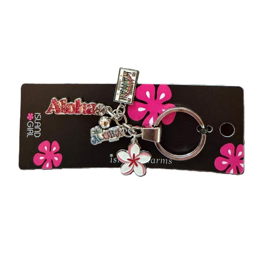 キーホルダー マルチチャーム ハワイ限定 Hawaii Aloha かわいい