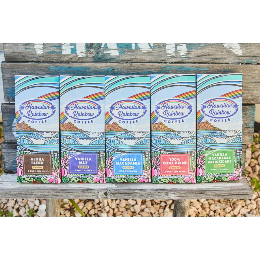 コナコーヒー ブレンドコーヒー ALOHA BLEND 200g×2個セット 粉 中煎り