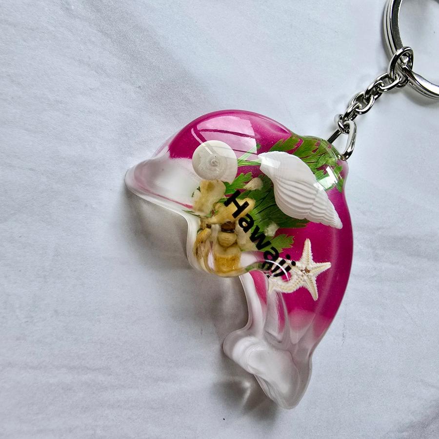 キーホルダー ハワイ 限定 イルカ 海の守り神 各色1点限り キー