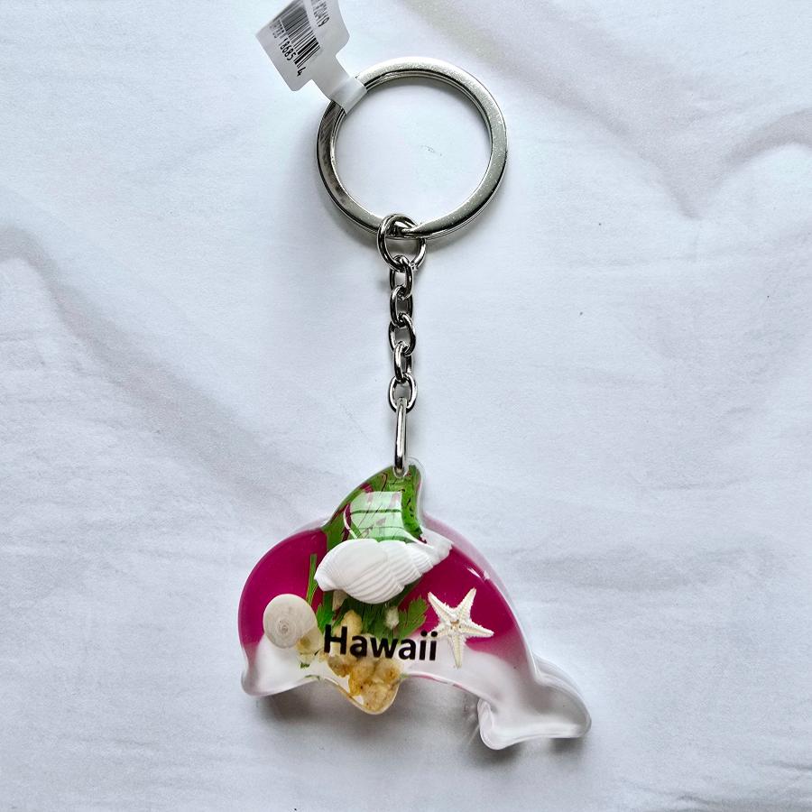キーホルダー ハワイ 限定 イルカ 海の守り神 各色1点限り キー