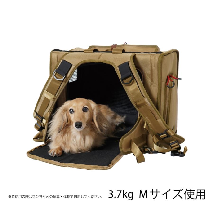 ◾️マンダリンブラザーズ◾️ブリクストンキャリーバッグ (リュックLサイズ ブラウン MANDARINE BROTHERS マンダリンブラザーズ 犬 リュック キャリー