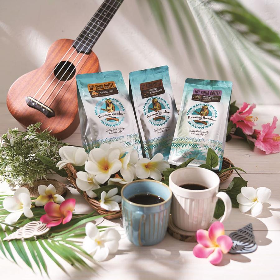 Hawaiian Paradaise COFFEE コナコーヒー バニラマカダミア 198g×2個