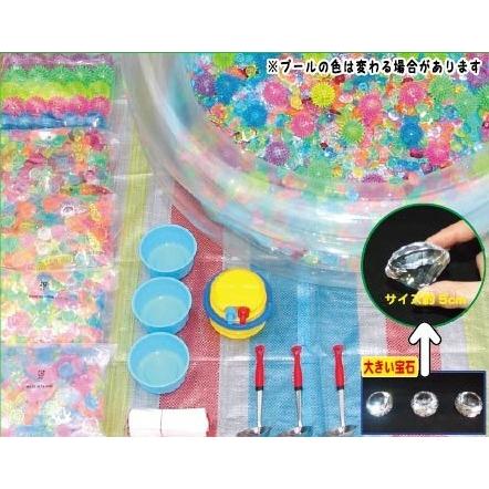 アクリル宝石すくい簡易セット約100名様用【縁日・お祭り用品・模擬店・販売】