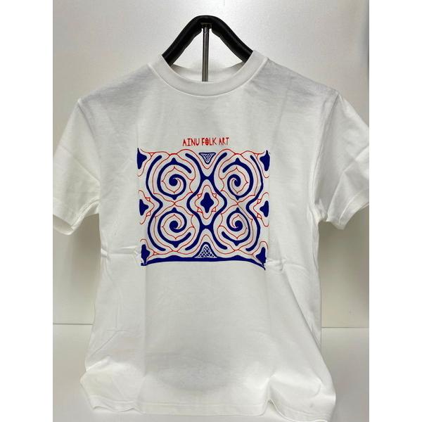 アイヌのくらし Tシャツ ホワイト アイヌ文様 アイヌ紋様 グッズ T
