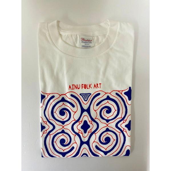 アイヌのくらし Tシャツ ホワイト アイヌ文様 アイヌ紋様 グッズ T