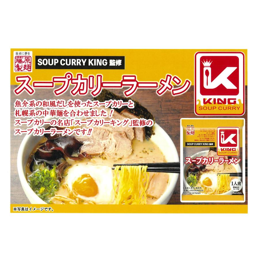 藤原製麺 スープカレーキング監修 スープカリーラーメン 北海道二夜