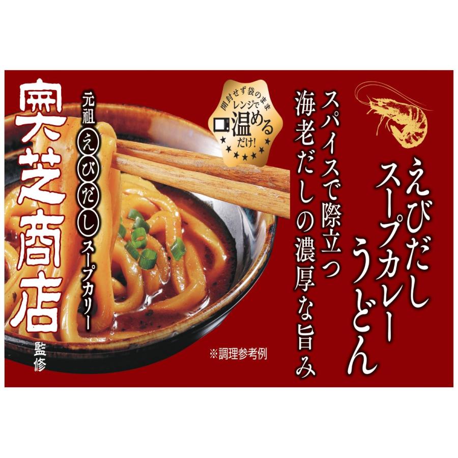 奥芝商店 奥芝商店監修 えびだしスープカレーうどん レンジ調理 ゆで麺