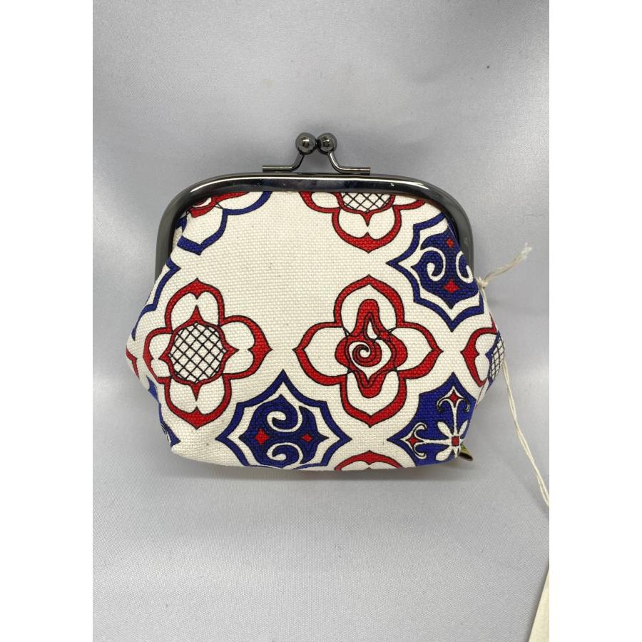 送料込み アイヌ帆布 3.5寸 がま口 アイヌ文様 アイヌ紋様 グッズ