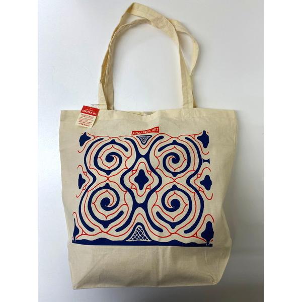 送料込み アイヌのくらし コットンエコバッグ アイヌ文様 アイヌ紋様