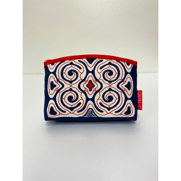 送料込み アイヌのくらし 底ハギポーチ マチ付ポーチ アイヌ文様