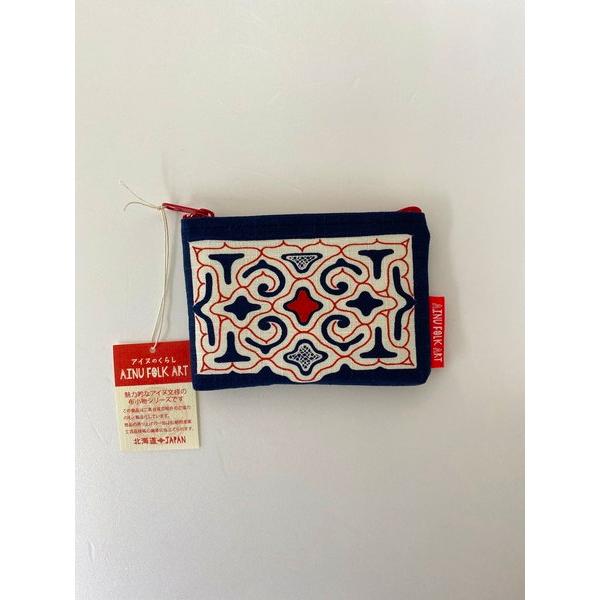 アイヌの文様 送料込み アイヌのくらし ファスナー付カードケース アイヌ文様