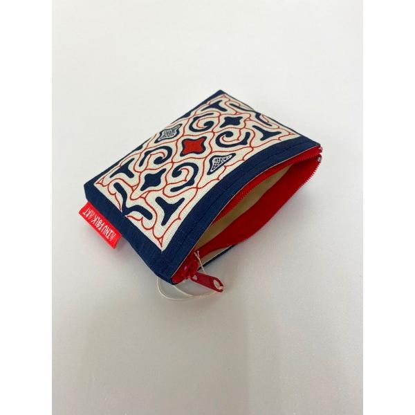 送料込み アイヌのくらし ファスナー付カードケース アイヌ文様 アイヌ