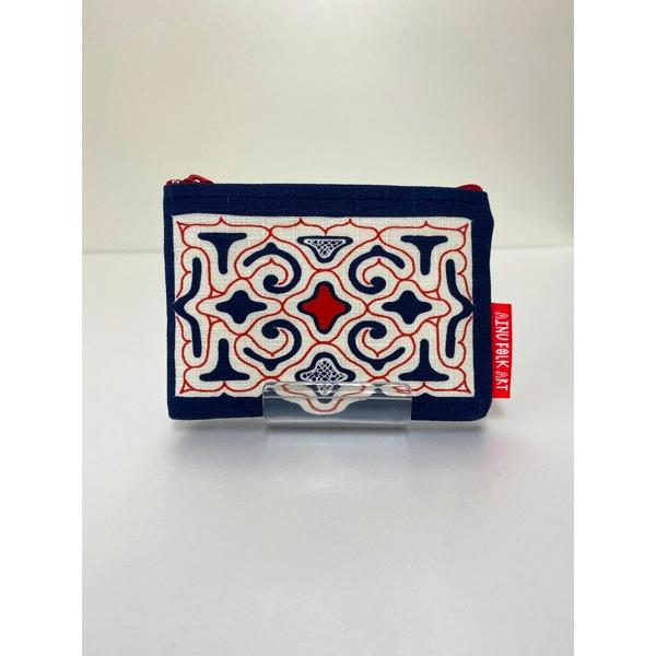 送料込み アイヌのくらし ファスナー付カードケース アイヌ文様 アイヌ