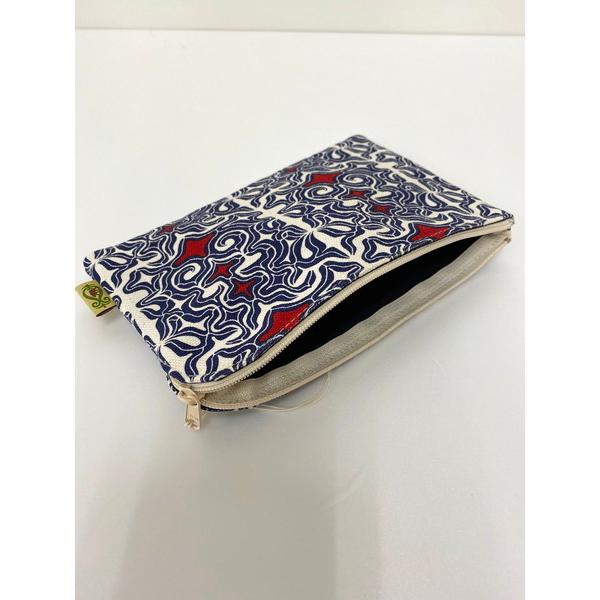 送料込み アイヌ帆布通帳入れ アイヌ文様 アイヌ紋様 グッズ : ほっと