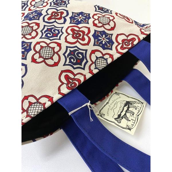 送料込み アイヌ帆布 縦長トートバッグ アイヌ文様 アイヌ紋様 グッズ