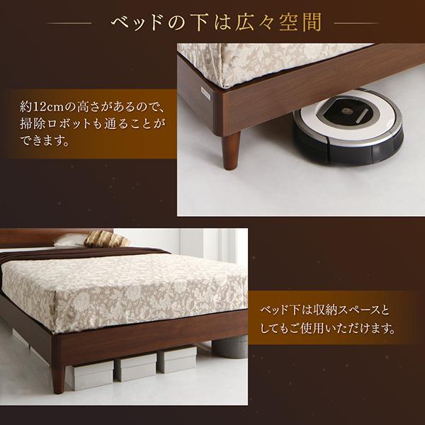 ベッド 2台 マットレス付き 〔セミダブル×2(SD×2)/ボンネルコイルマットレス〕 高級ウォルナット材 ツインベッド｜hokuo-lukit｜07