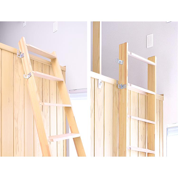【12段】北欧ラダー 木製ロフトはしご 梯子 ハシゴ 階段 ベッド DOLLE (ドーレ)｜hokuo-no-mori｜08