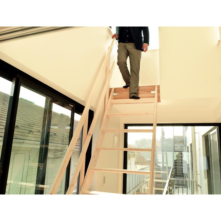 ワイドステップ 北欧産木製ロフト階段 梯子 ハシゴ ベッド 手摺付き 組み立て式 無塗装 Dolle ドーレ Dos 北欧の森 Diy建材店 通販 Yahoo ショッピング