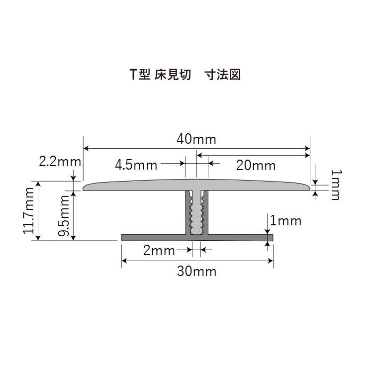 T型床見切材 樹脂製 イノヴァーフロア用見切り Fmt 6種類 11 7x40x2700mm 部材 Inovar 床材 Fmt 北欧の森 Diy建材店 通販 Yahoo ショッピング