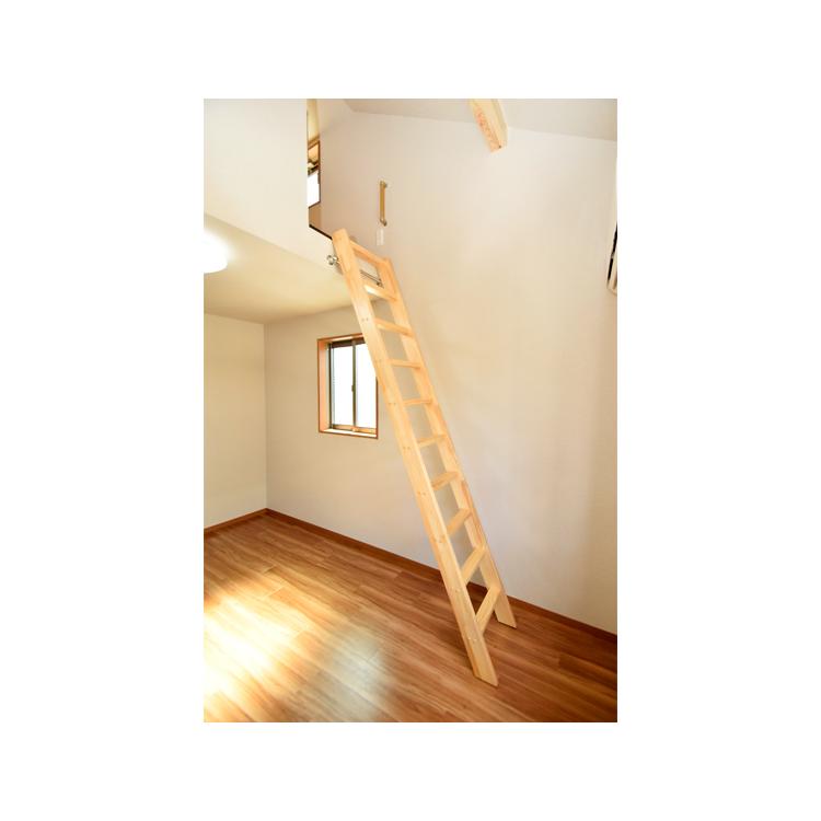 【4段・付属品あり】カスタムラダー 木製ロフトはしご 梯子 ハシゴ 階段 ベッド 手摺付き｜hokuo-no-mori｜08